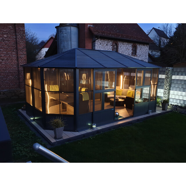 Sojag Aluminium paviljoen charleston met klamboe 384x489x281 cm 3156159 large