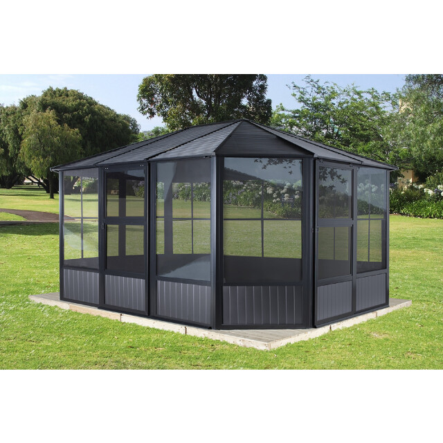 Sojag Aluminium paviljoen charleston met klamboe 384x489x281 cm 3156159 large