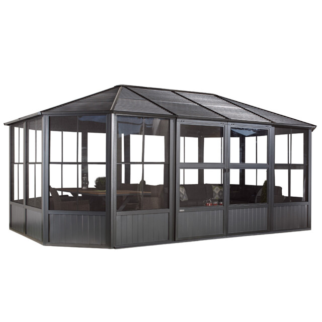 Sojag Aluminium paviljoen charleston met klamboe 384x594x281cm 3156160 large