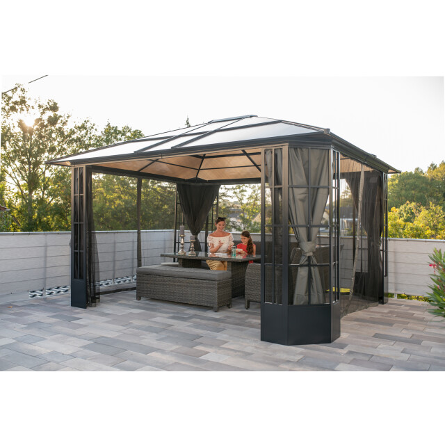 Sojag Aluminium paviljoen savino met klamboe 338x397x280cm 3156157 large