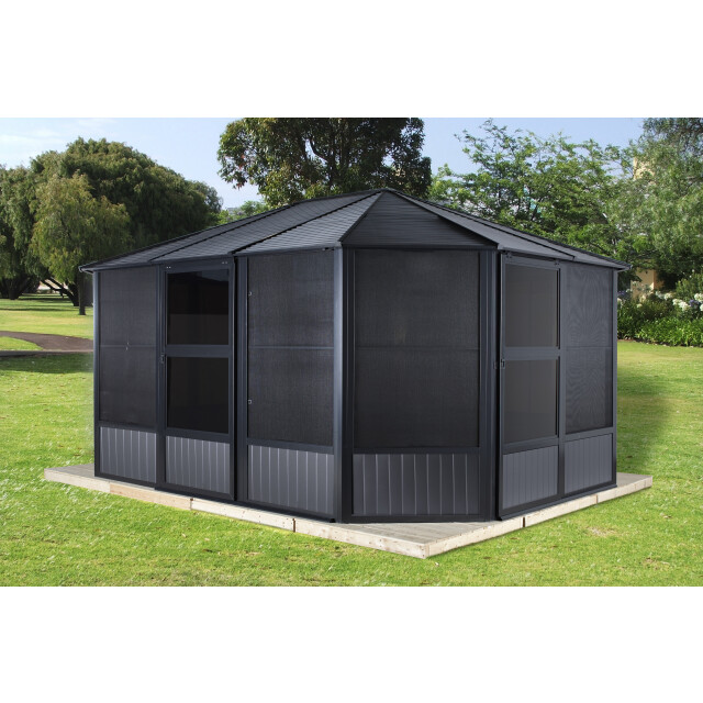 Sojag Aluminium paviljoen charleston met klamboe 384x489x281 cm 3156159 large