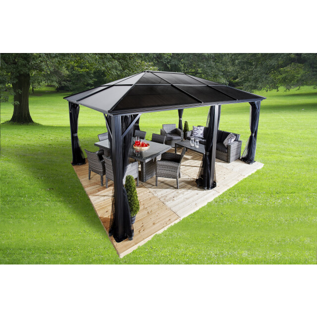 Sojag Aluminium paviljoen meridien met klamboe 365x485x270 cm 3156158 large