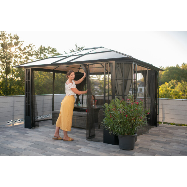 Sojag Aluminium paviljoen savino met klamboe 338x397x280cm 3156157 large