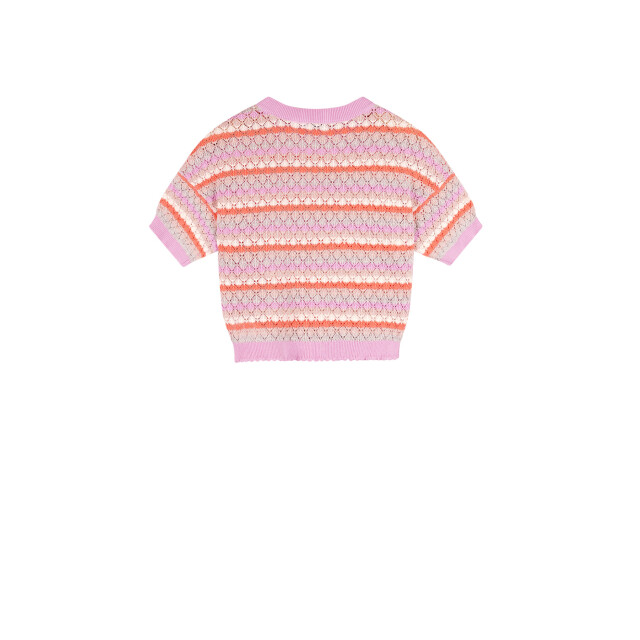 NoNo Zomer sweater meisjes bubblegum crochet gebreid keya N502-5304-272 large