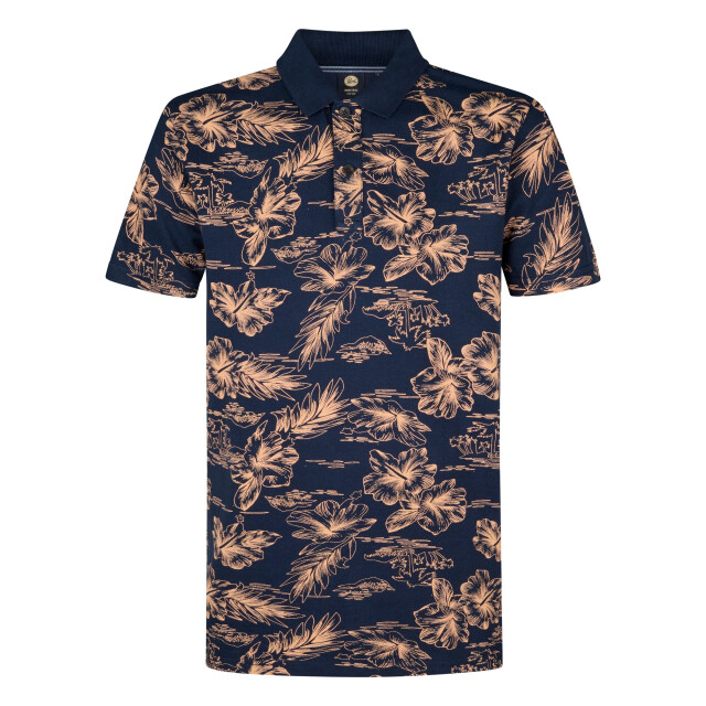 Petrol Industries Heren polo m-1050-pol911 5178 navy blue Petrol M 1050 POL911 5178NavyBlue large
