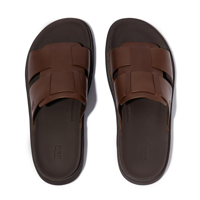FitFlop Gen-ff mens leather fishmerman slides IZ5 large
