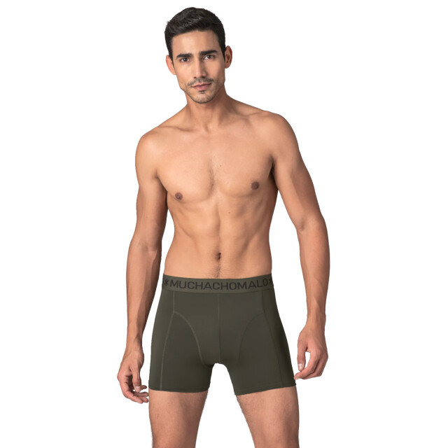 Muchachomalo Heren zwembroek leger + gratis microfiber boxershort SOLID2062-45 large