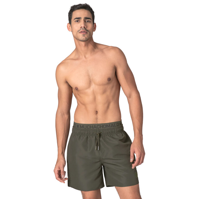 Muchachomalo Heren zwembroek leger + gratis microfiber boxershort SOLID2062-45 large