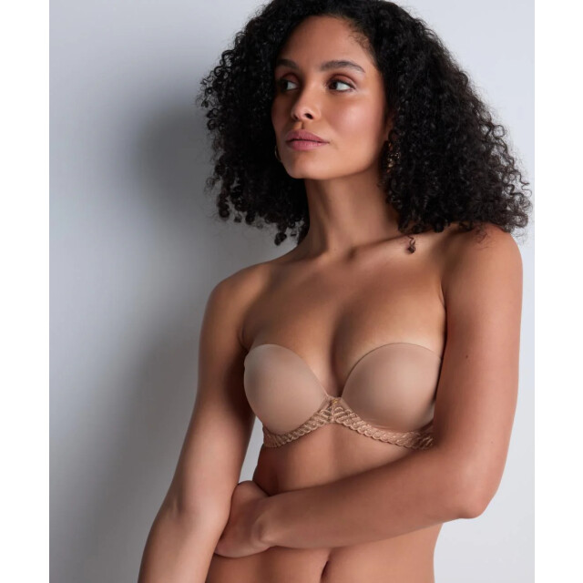 Aubade Sheer emotion strapless bh 4mp06 sand 9833089171797 large