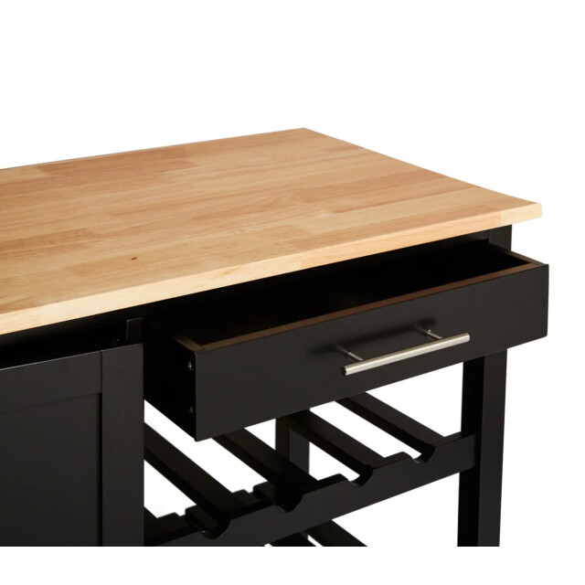 5Five ® luxe grote houten keukentrolley - 3156438 large