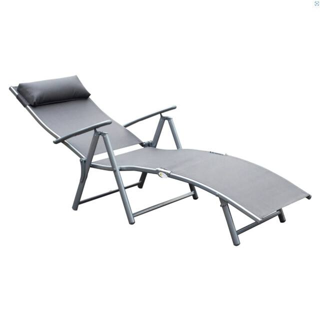 4goodz Comfortabele zonnebed 7-standen textileen ligbed - 3156458 large