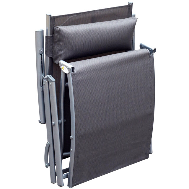 4goodz Comfortabele zonnebed 7-standen textileen ligbed - 3156458 large