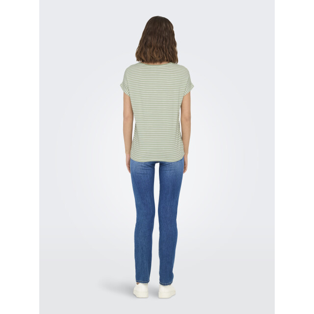 Only Onlmoster stripe s/s o-neck top jrs 15206243 large