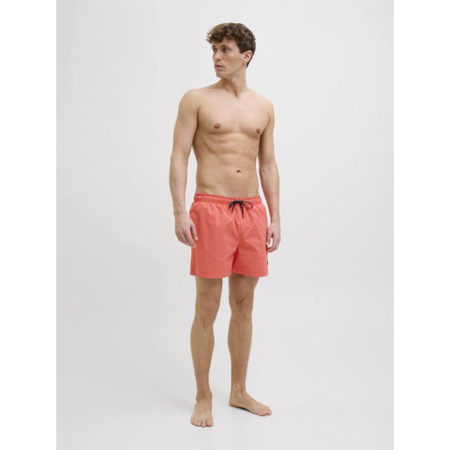 Jack & Jones Heren zwemshort jpstmaui jjswim effen hot coral 12272776-Hot Coral large