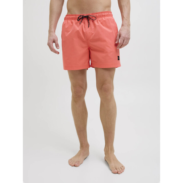 Jack & Jones Heren zwemshort jpstmaui jjswim effen hot coral 12272776-Hot Coral large