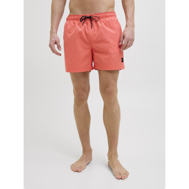Jack & Jones Heren zwemshort jpstmaui jjswim effen hot coral 12272776-Hot Coral large