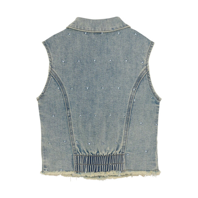 DAILY 7 Zomer gilet meisjes medium denim aop 930137-7151-Medium Denim large
