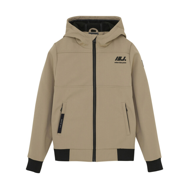 Indian Blue Zomer softshell jas jongens - capuchon 960274-2192-Desert Sand large