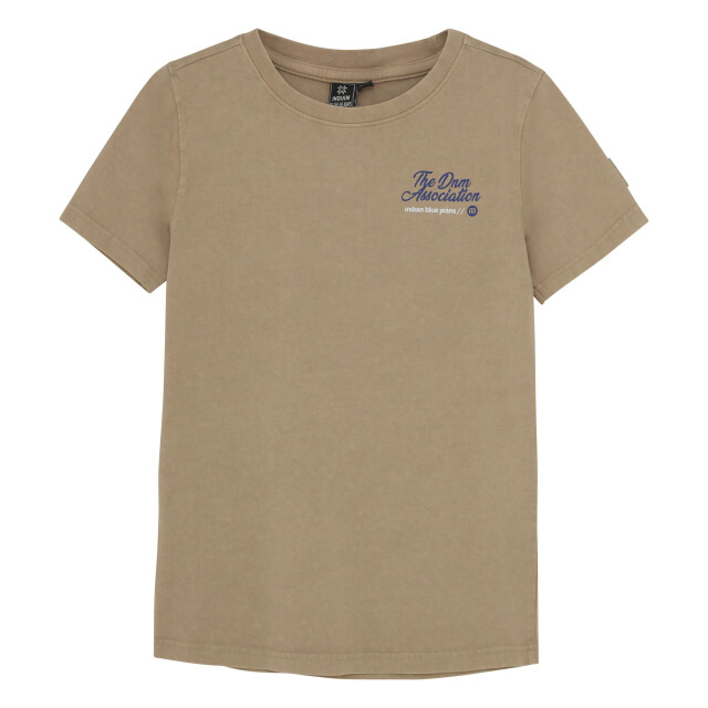 Indian Blue Zomer t-shirt s/s jongens - 960262-2192-Desert Sand large