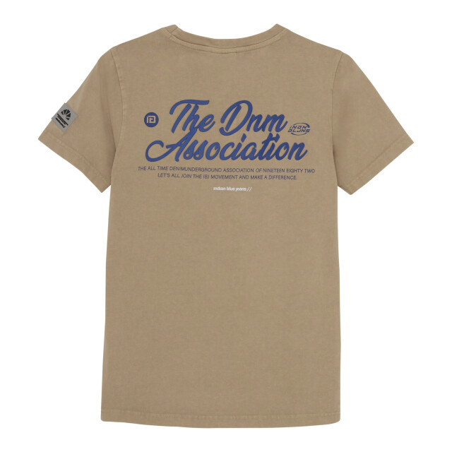 Indian Blue Zomer t-shirt s/s jongens - 960262-2192-Desert Sand large