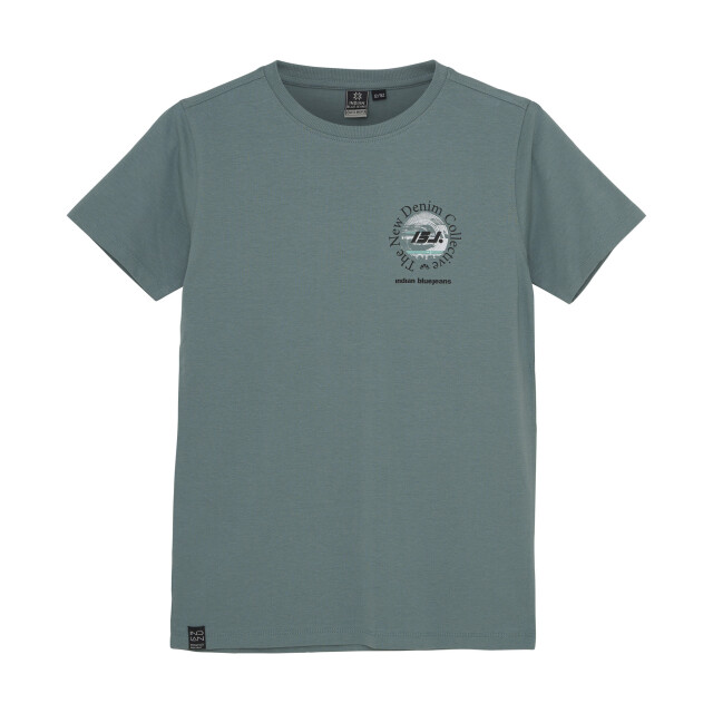 Indian Blue Zomer t-shirt s/s jongens - print 960230-7707-Stormy Sea large