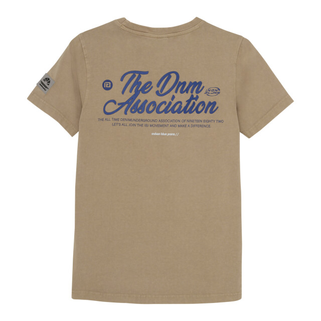 Indian Blue Zomer t-shirt s/s jongens - 960262-2192-Desert Sand large