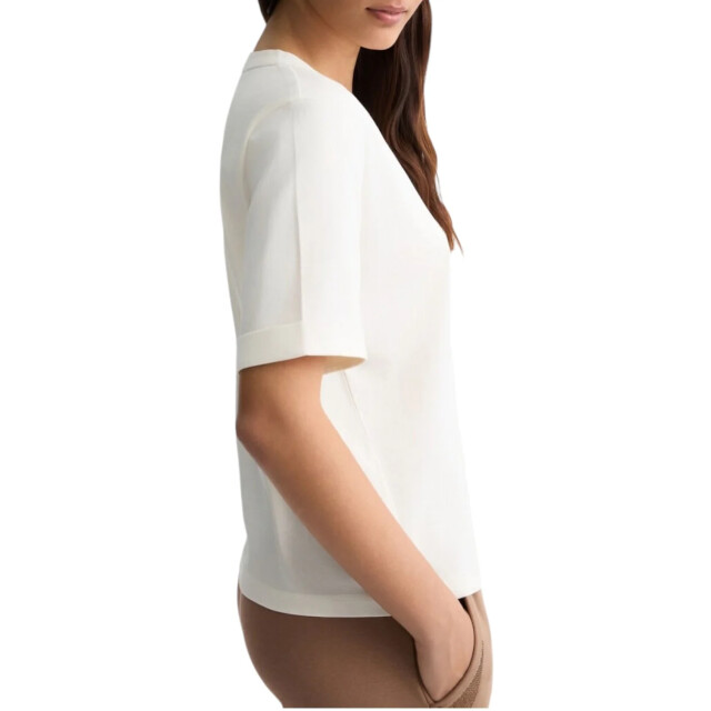 Liu Jo T-shirt dames Liu Jo Wit V-hals T-shirt Met Logo large