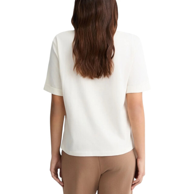 Liu Jo T-shirt dames Liu Jo Wit V-hals T-shirt Met Logo large