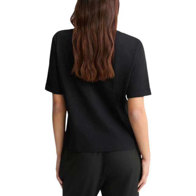 Liu Jo T-shirt dames Liu Jo Zwart V-hals T-shirt Met Logo large