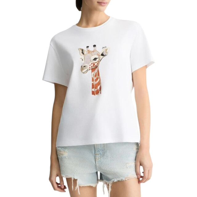 Liu Jo T-shirt dames Liu Jo Wit T-shirt Met Giraffe Print large