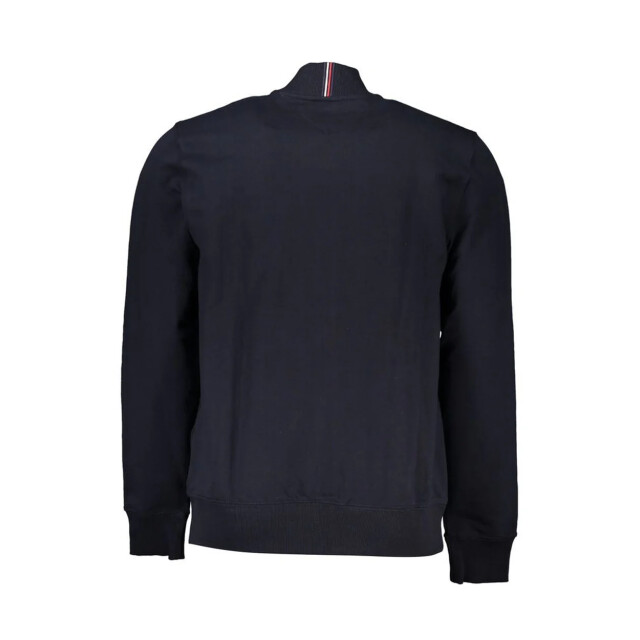 Tommy Hilfiger Sleek zip sweatshirt met borduring Tommy Hilfiger Sleek Blauw Zip Sweatshirt Met Borduring large