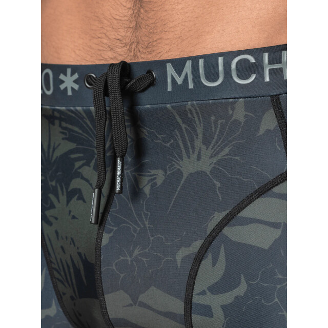 Muchachomalo Heren strakke zwembroek blauw PALMTREES2034-01 large
