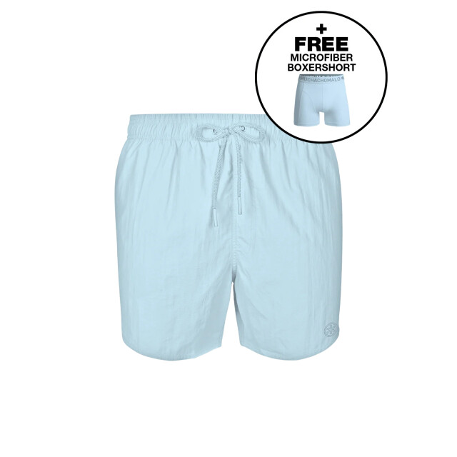 Muchachomalo Jongens zwembroek licht + gratis microfiber boxershort SOLID2062-59J large
