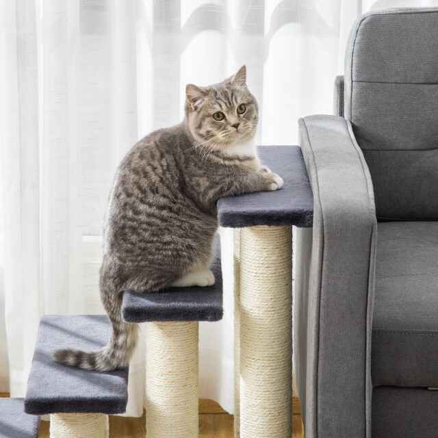4goodz Pawhut dierentrap 4-treden voor katten en honden 3157924 large