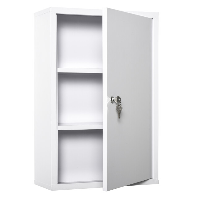 4goodz Medicijnkastje ehbo-kastje met slot rvs 18x40x60 cm - 3156453 large