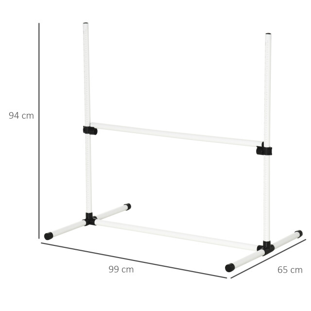 4goodz Pawhut hondentrainingsset 4x horden slalom - 3157925 large