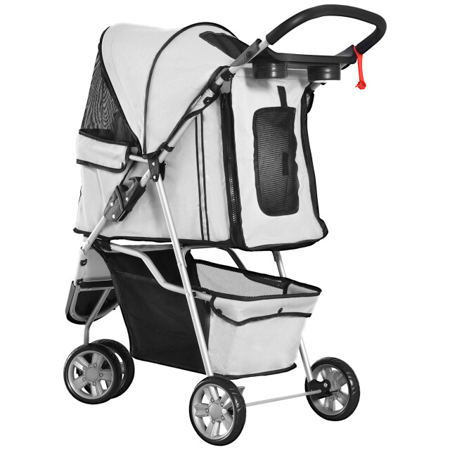 4goodz Luxe hondenkar hondenbuggy met verstelbare stuurhoogte - 3157927 large