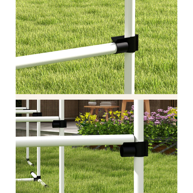 4goodz Pawhut hondentrainingsset 4x horden slalom - 3157925 large