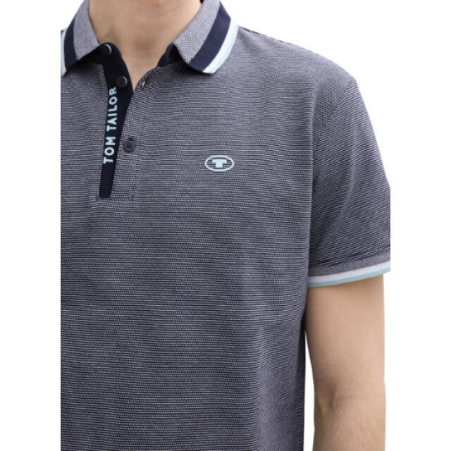 Tom Tailor Fine striped pique polo 1045707 large