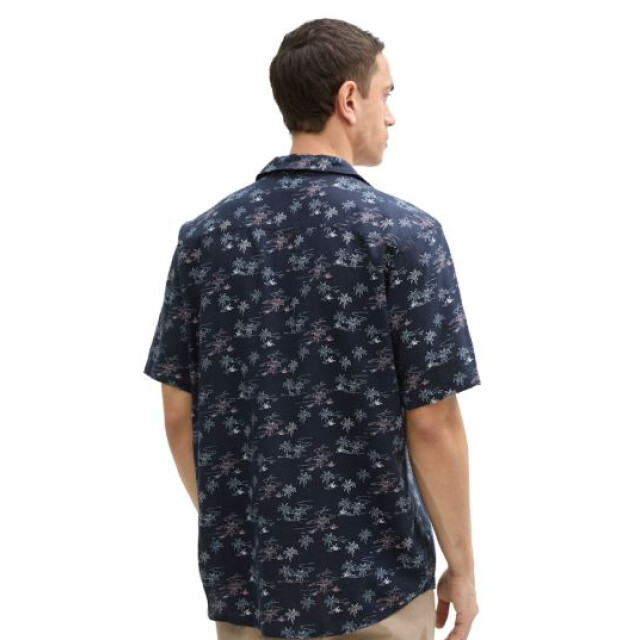 Tom Tailor Printed viscose linen shirt 1045110 large