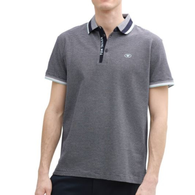 Tom Tailor Fine striped pique polo 1045707 large