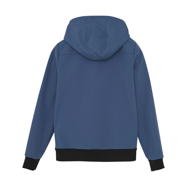 Indian Blue Zomer softshell jas jongens - capuchon 960274-7584-Washed Blue large