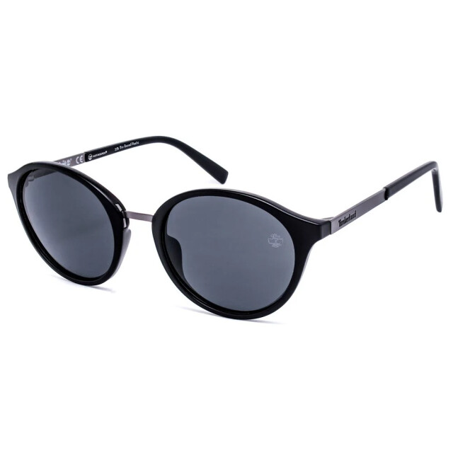 Timberland Zwarte plastic zonnebril voor dames Timberland Zwart Zonnebril large