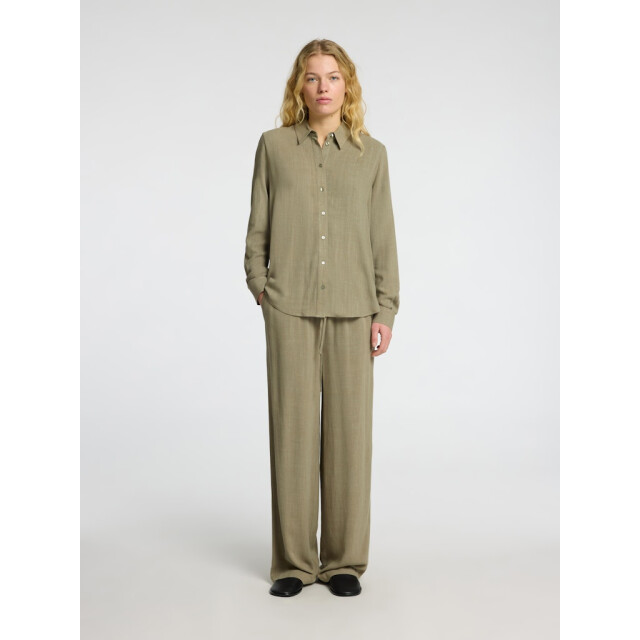 Selected Femme slfviva-gulia hw long sun pant noos 16089062 vetiver 06541.369.0087 large