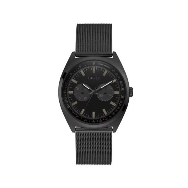 Guess Zwarte rvs horloge voor mannen met datumfunctie Guess Zwarte RVS Horloge Voor Mannen Met Datumfunctie large