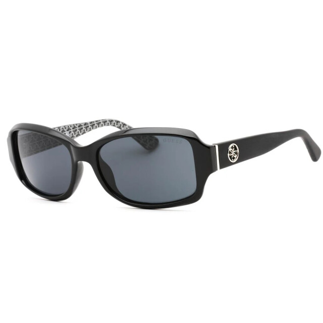 Guess Zwarte hars zonnebril voor dames 55mm Guess Zwarte Hars Zonnebril Voor Dames 55mm large