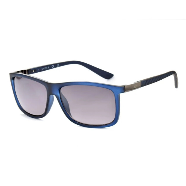 Guess Blauwe hars zonnebril met 59mm lens maat Guess Blauwe Hars Zonnebril Met 59mm Lens Maat large