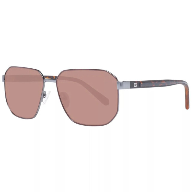 Guess Grijze metalen zonnebril voor mannen Guess Grijze Metalen Zonnebril Voor Mannen large