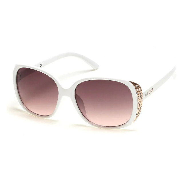 Guess Witte hars zonnebril voor dames 59 mm lensen Guess Witte Hars Zonnebril Voor Dames 59 mm Lensen large