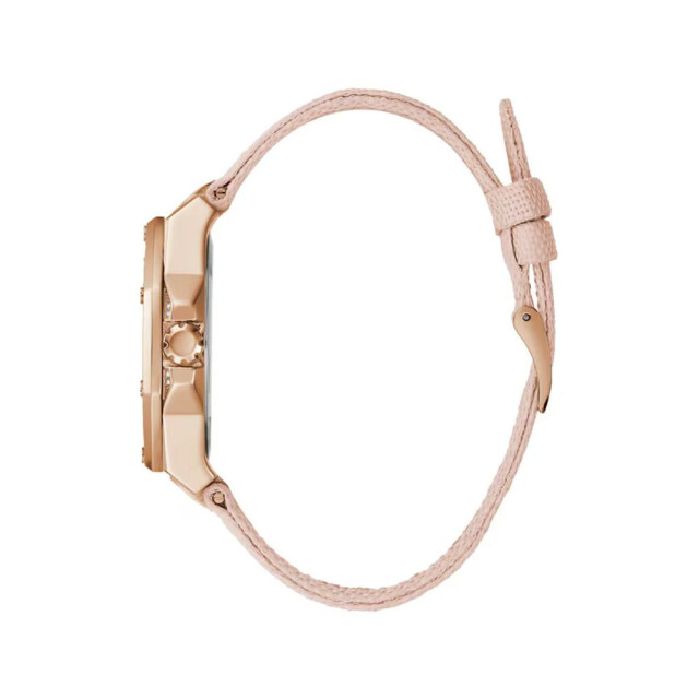 Guess Multicolor leren horloge met roze accenten Guess Multicolor Leren Horloge Met Roze Accenten large